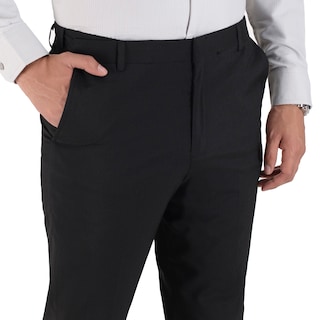 Foto 4 | Pantalón De Vestir Yale Sin Pinzas Regular Fit Cintura Ajustable 0342 Negro
