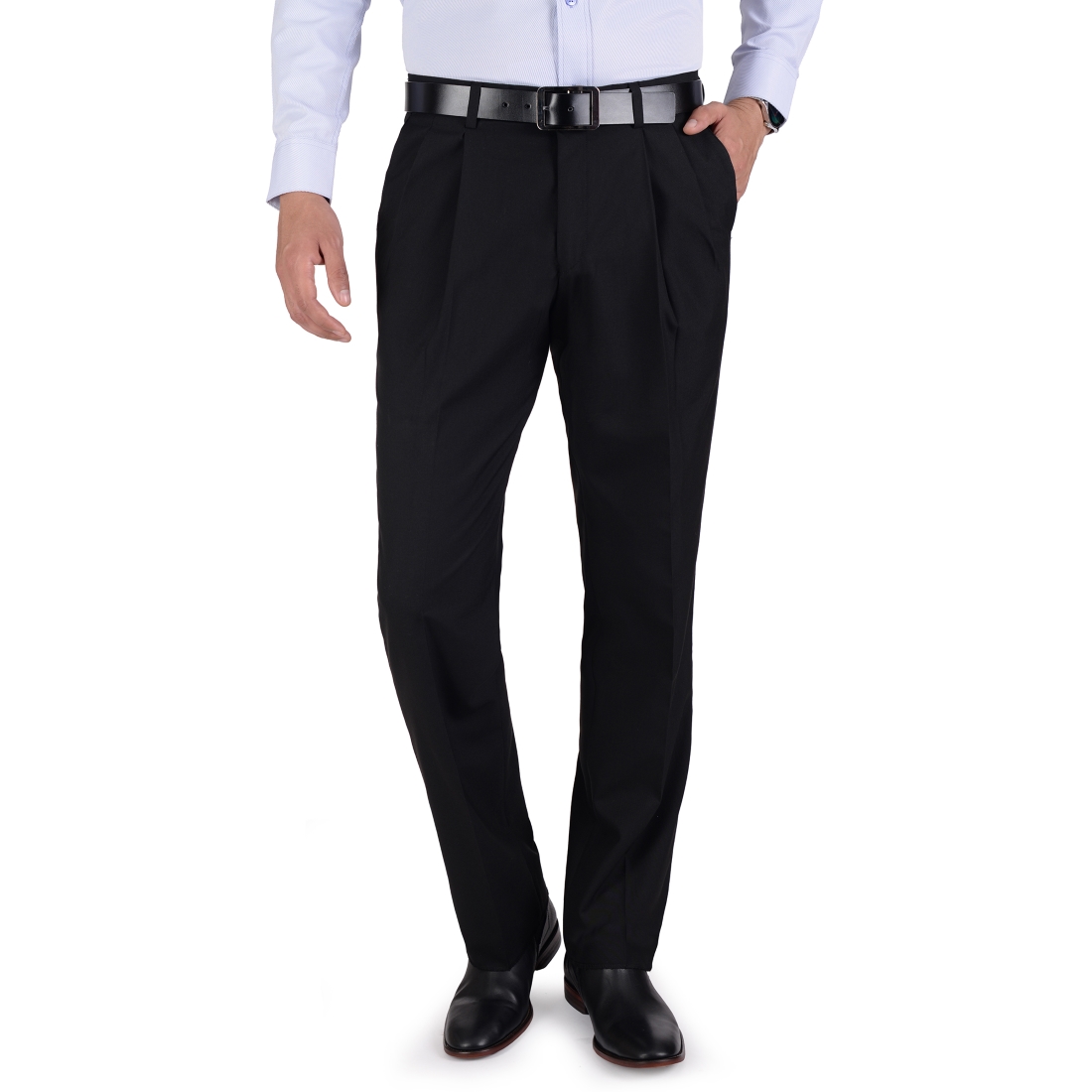 Foto 1 | Pantalón De Vestir Yale Con Pinzas Classic Fit 1768 Negro