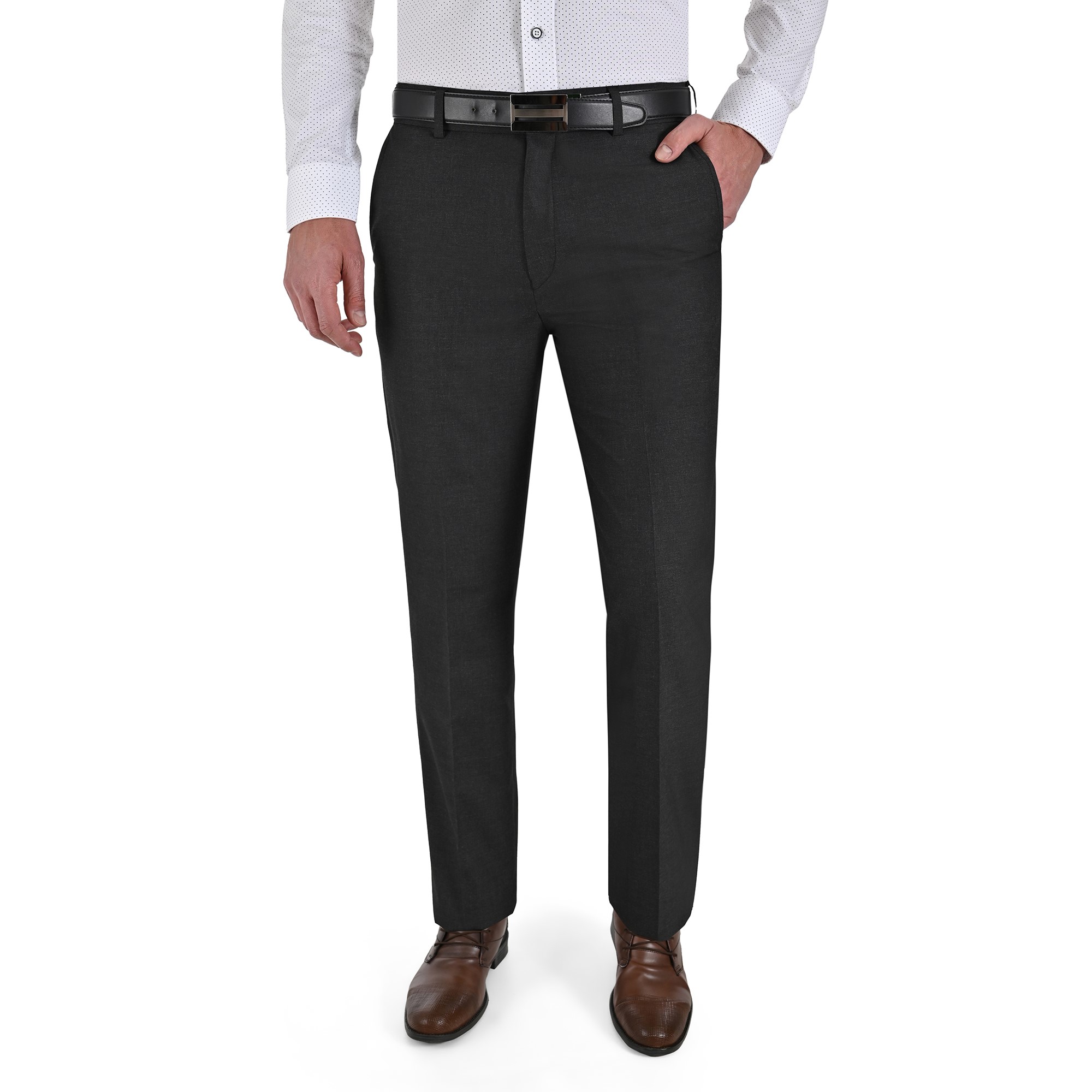 Foto 2 pulgar | Pantalon De Vestir Sansabelt Slim Fit Cintura Ajustable 1768 Gris Oxford