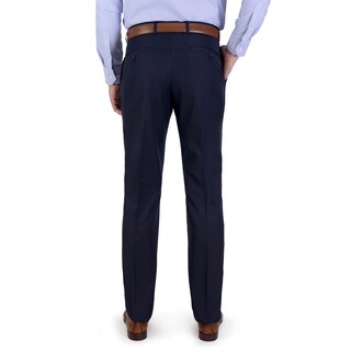 Foto 2 | Pantalón De Vestir Yale Sin Pinzas Slim Fit 0422 Azul Marino