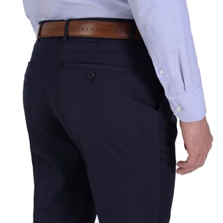Foto 3 | Pantalón De Vestir Yale Sin Pinzas Slim Fit 0422 Azul Marino