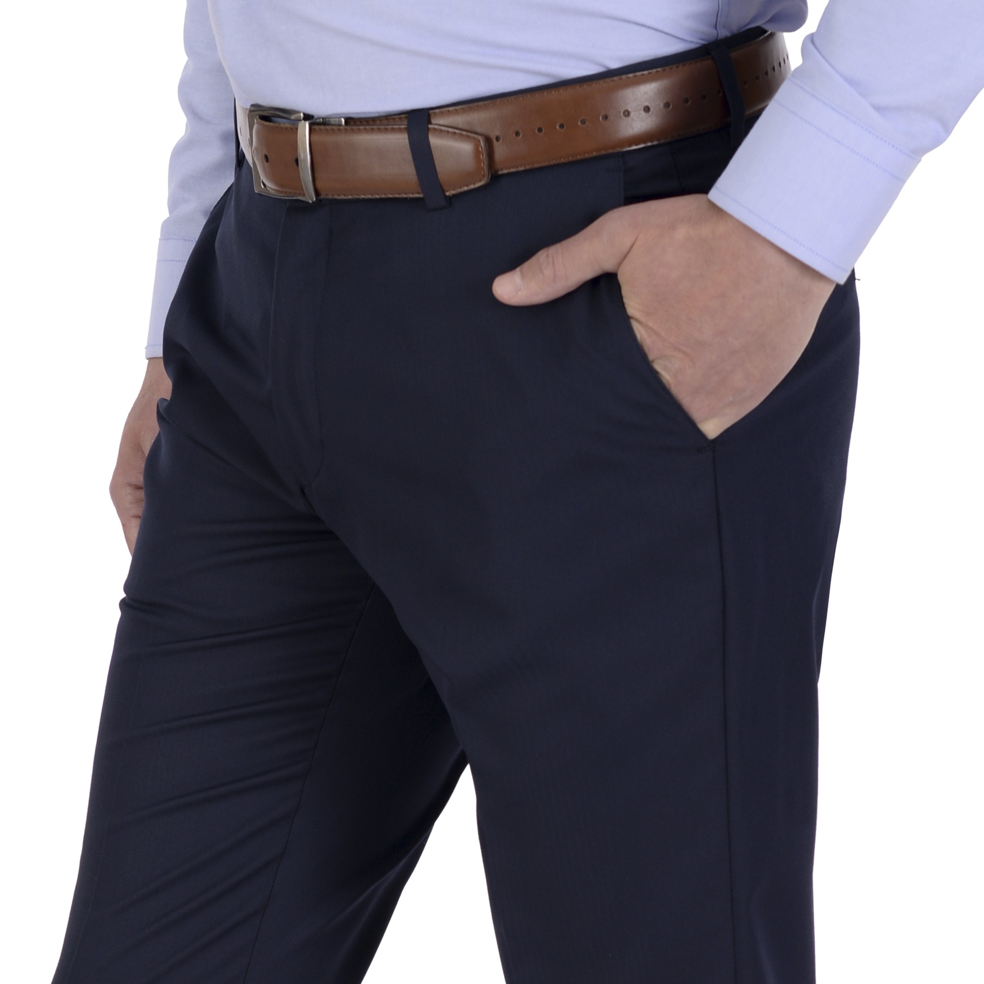Foto 5 pulgar | Pantalón De Vestir Yale Sin Pinzas Slim Fit 0422 Azul Marino