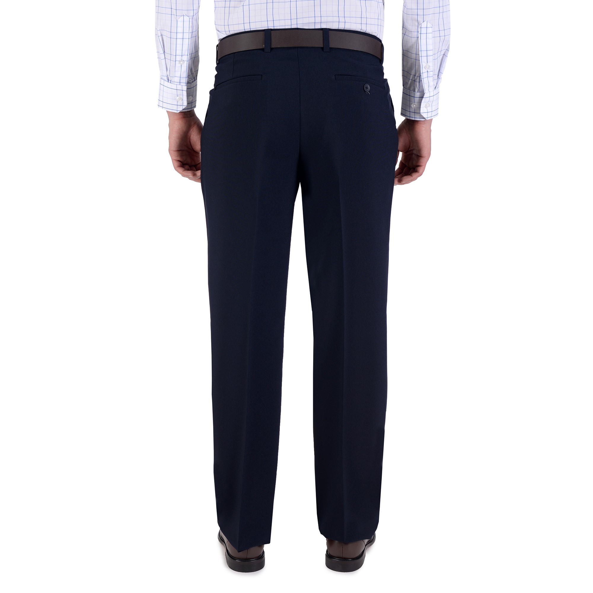 Foto 3 pulgar | Pantalón De Vestir Yale Con Pinzas Classic Fit 1268 Marino