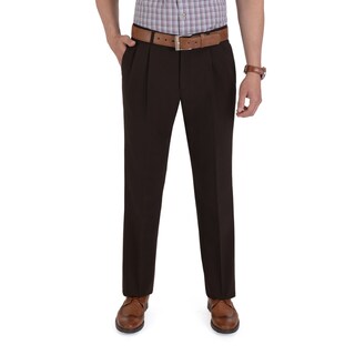 Foto 1 | Pantalón De Vestir Yale Con Pinzas Classic Fit 1268 Café