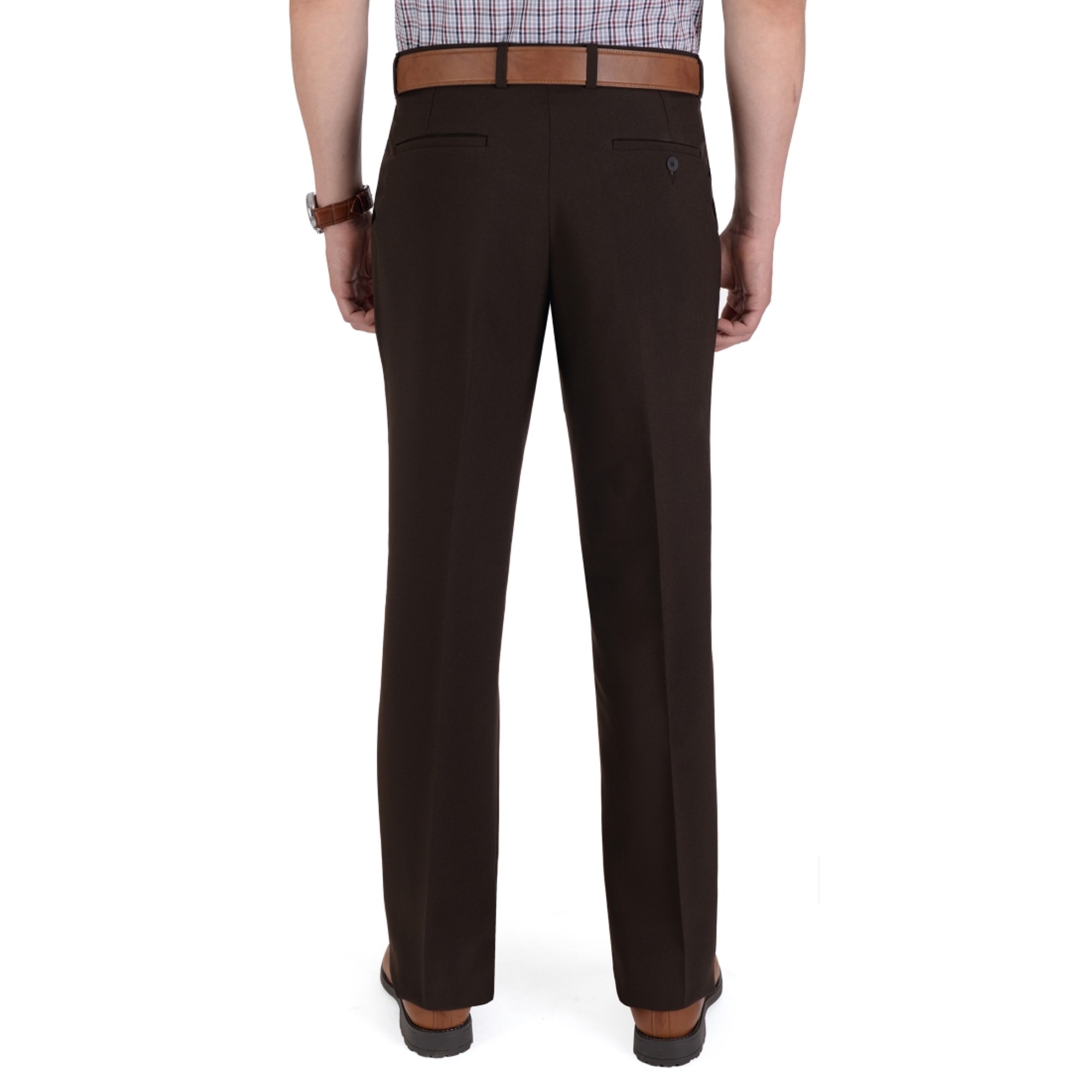 Foto 2 | Pantalón De Vestir Yale Con Pinzas Classic Fit 1268 Café