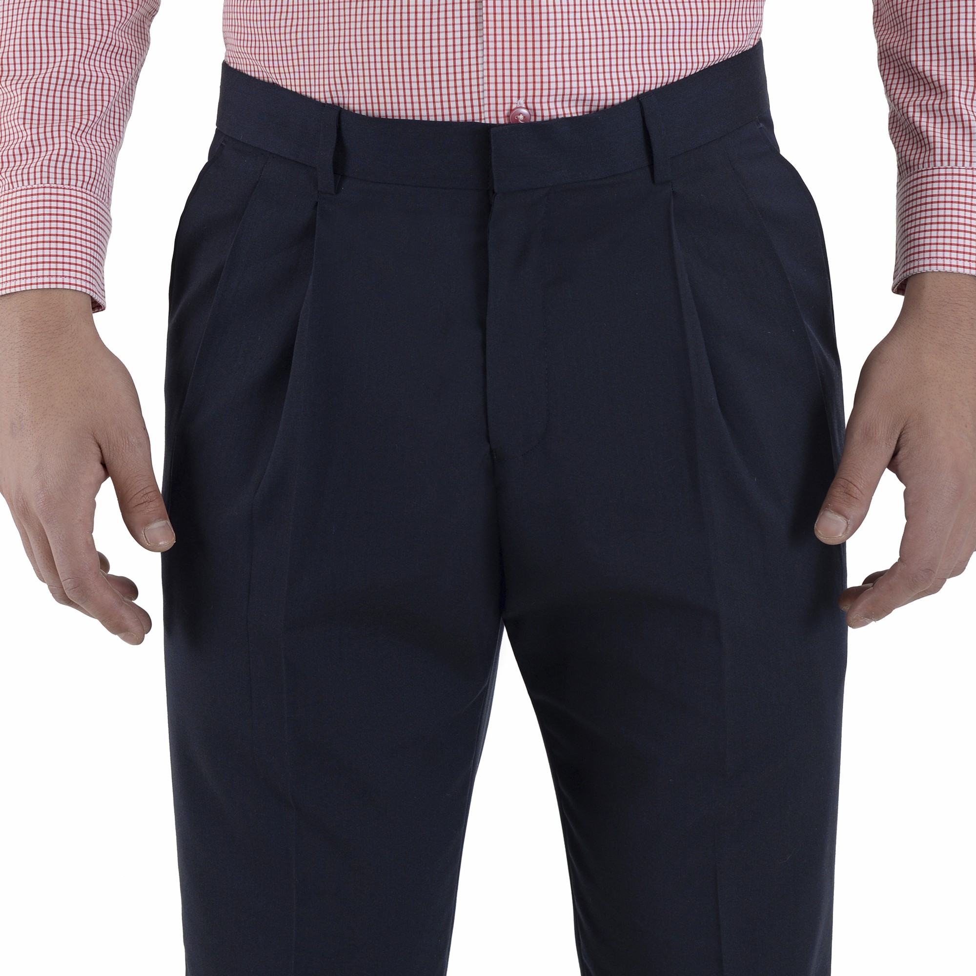 Foto 4 pulgar | Pantalón De Vestir Yale Con Pinzas Classic Fit 0342 Marino