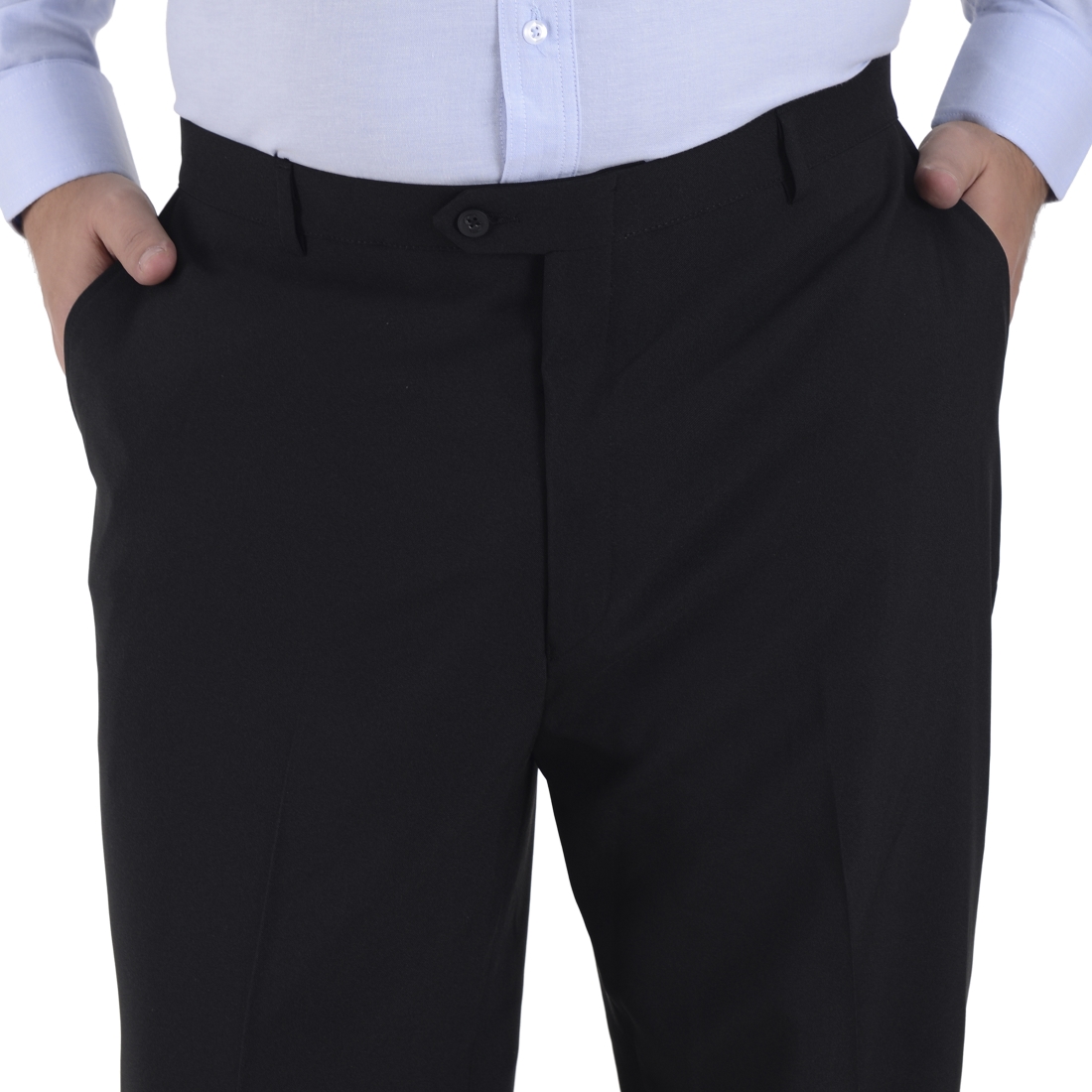 Foto 3 | Pantalon De Vestir Sansabelt Regular Fit Tallas Extra B015 Negro