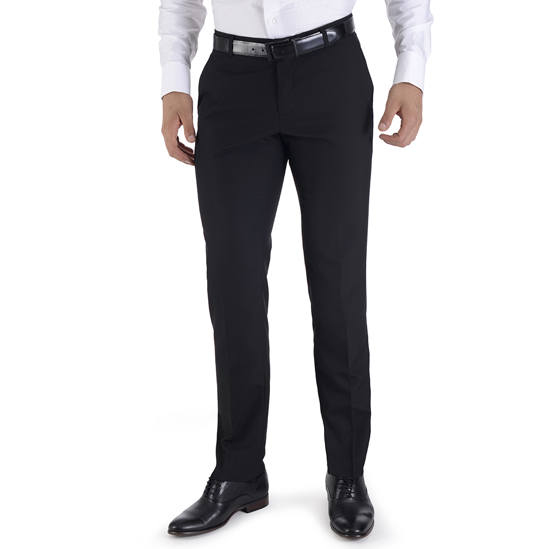 Foto 2 pulgar | Pantalón De Vestir Yale Sin Pinzas Slim Fit 1768 Negro