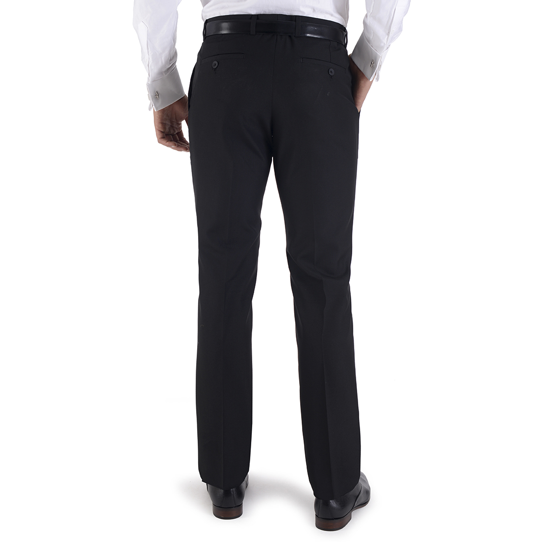 Foto 3 pulgar | Pantalón De Vestir Yale Sin Pinzas Slim Fit 1768 Negro