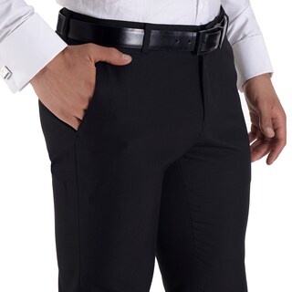 Foto 3 | Pantalón De Vestir Yale Sin Pinzas Slim Fit 1768 Negro