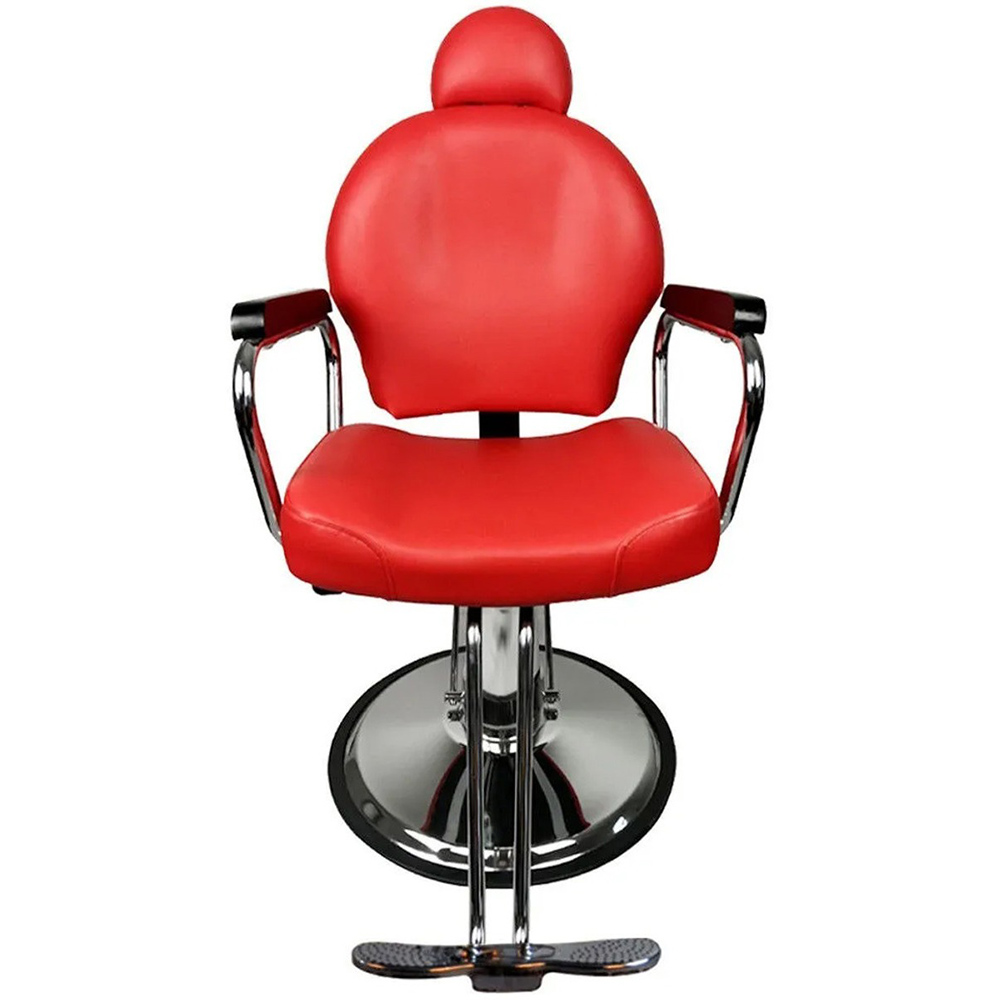 Foto 2 pulgar | Silla para Barbería Nanofort Mkz-sillabarberojo color Rojo Reclinable Hidráulico