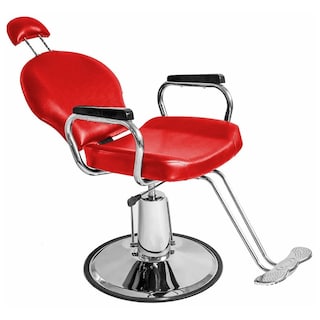 Foto 2 | Silla para Barbería Nanofort Mkz-sillabarberojo color Rojo Reclinable Hidráulico