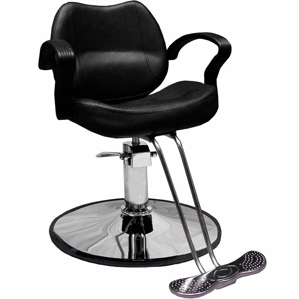 Foto 2 pulgar | Silla para Barbería Nanofort Mkz-sillabarbe3 color Negro Reclinable Giratoria
