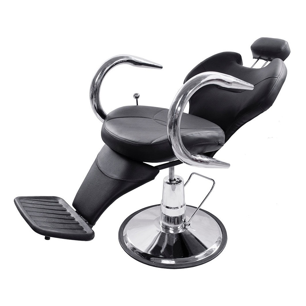 Foto 4 pulgar | Silla para Barbería Nanofort Mkz-bx2668b color Negro Reclinable Hidráulica