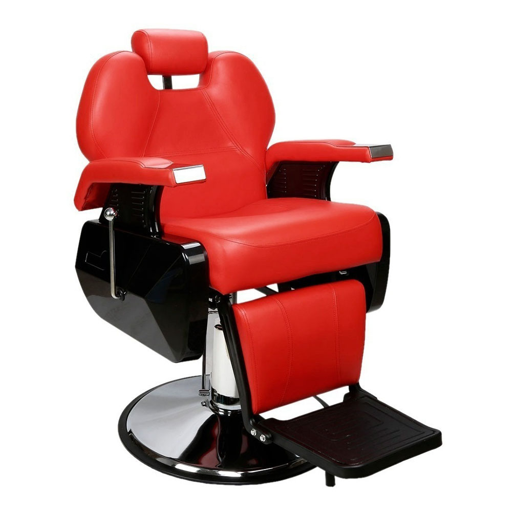 Foto 2 pulgar | Sillón para Barbería Nanofort MKZ-sillonbarberoj color Rojo Hidráulico Profesional
