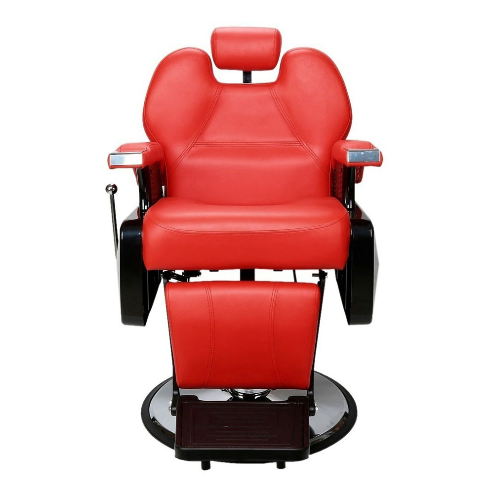 Foto 3 pulgar | Sillón para Barbería Nanofort MKZ-sillonbarberoj color Rojo Hidráulico Profesional