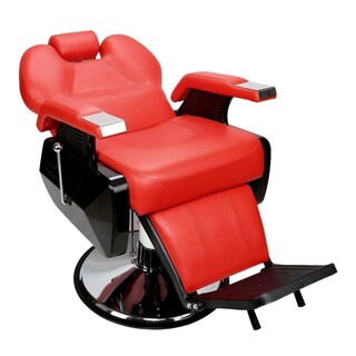 Foto 3 | Sillón para Barbería Nanofort MKZ-sillonbarberoj color Rojo Hidráulico Profesional