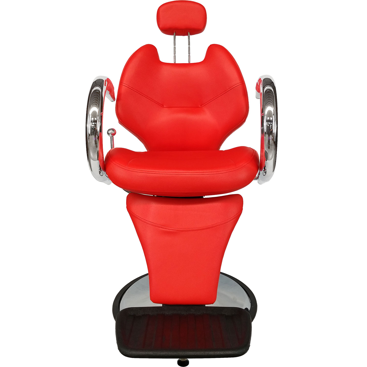 Foto 3 pulgar | Silla para Barbería Nanofort Mkz-bx2668rojo color Rojo para Peluquería Reclinable Hidráulica