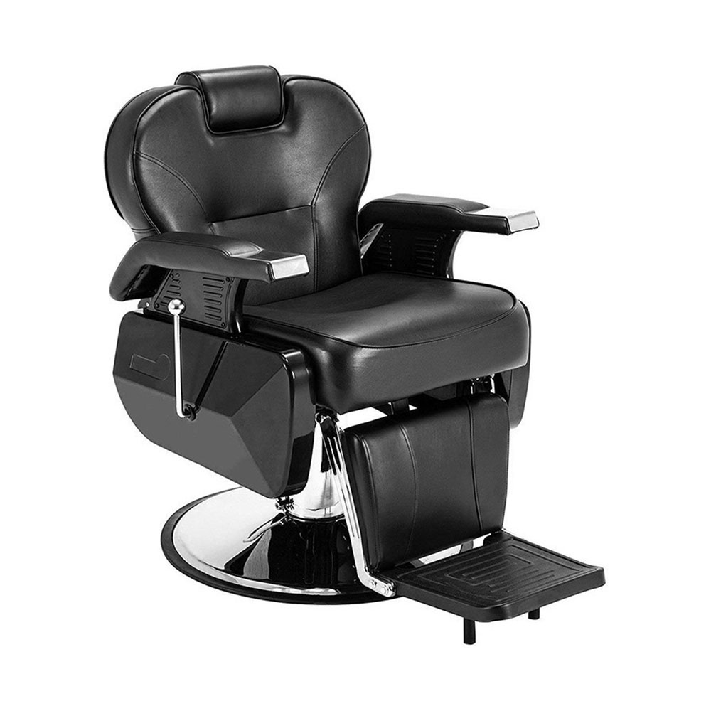 Sillón para Barbería Hidráulico Profesional Nanofort Negro