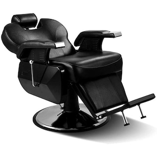 Foto 3 | Sillón para Barbería Hidráulico Profesional Nanofort Negro