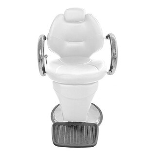 Foto 2 | Silla para Barbería Nanofort Mkz-bx2668bla color Blanco Reclinable Hidráulica