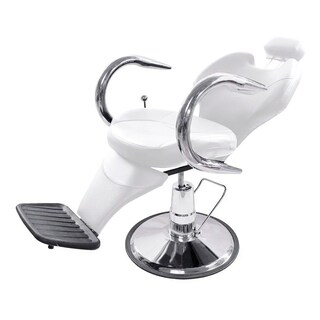 Foto 3 | Silla para Barbería Nanofort Mkz-bx2668bla color Blanco Reclinable Hidráulica