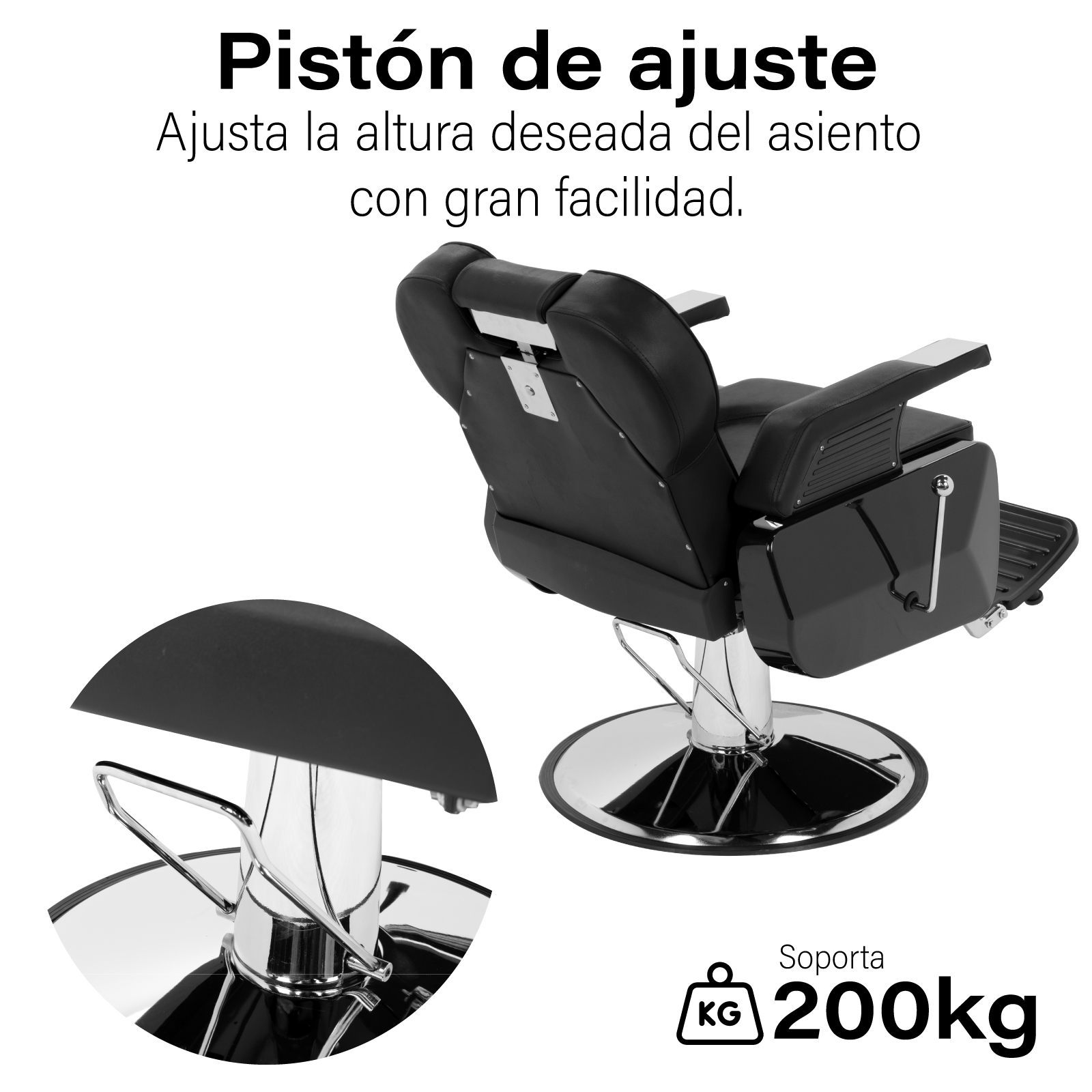 Foto 4 | Sillón de Barbero Onof Sbg-01bk color Negro