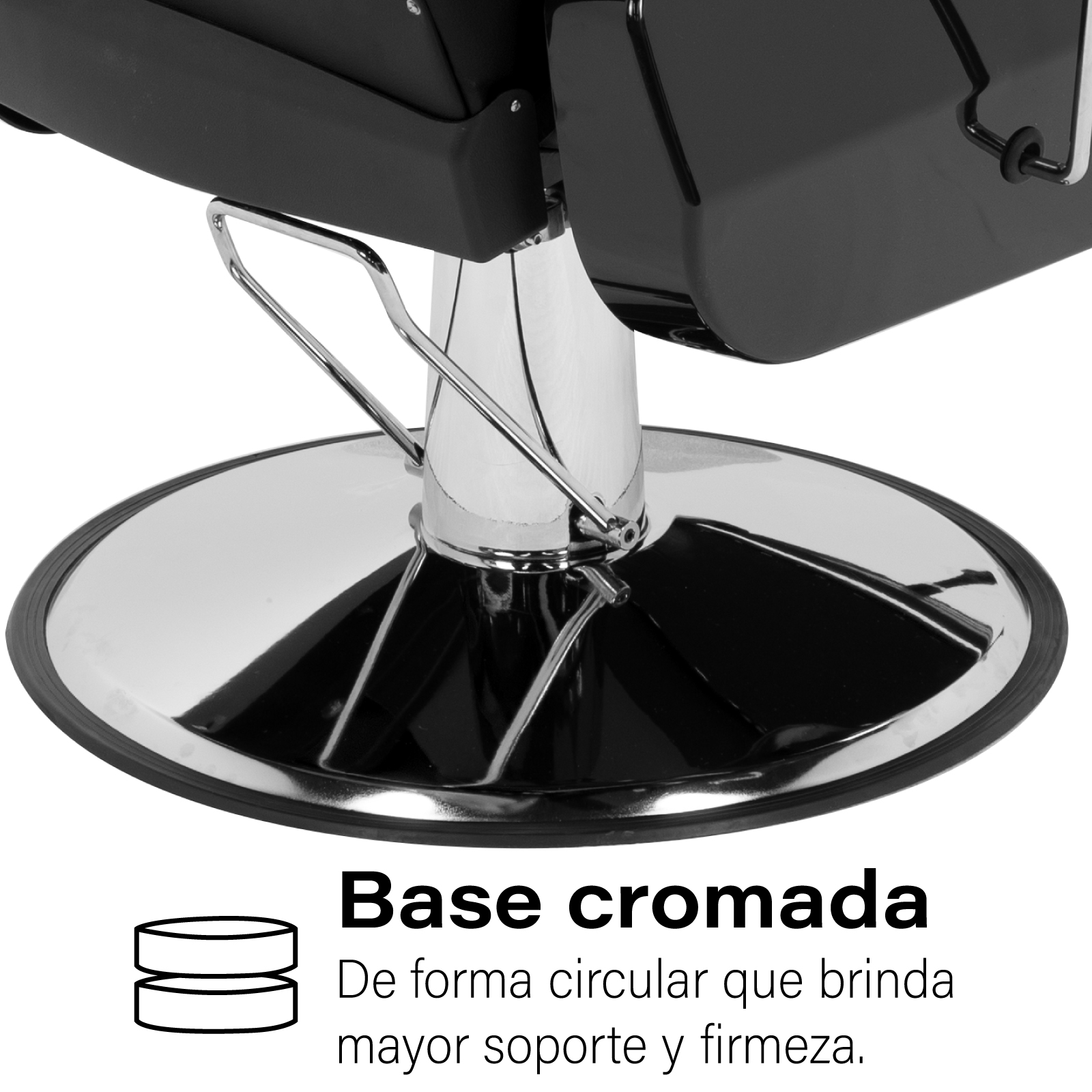 Foto 7 | Sillón de Barbero Onof Sbg-01bk color Negro