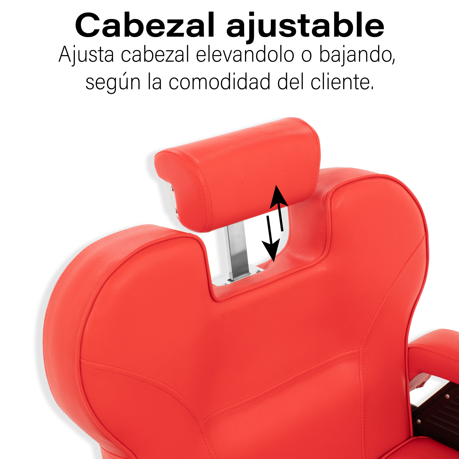 Foto 5 | Sillón de Barbero Onof Sbg-01rd color Rojo