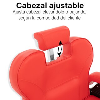 Foto 5 | Sillón de Barbero Onof Sbg-01rd color Rojo