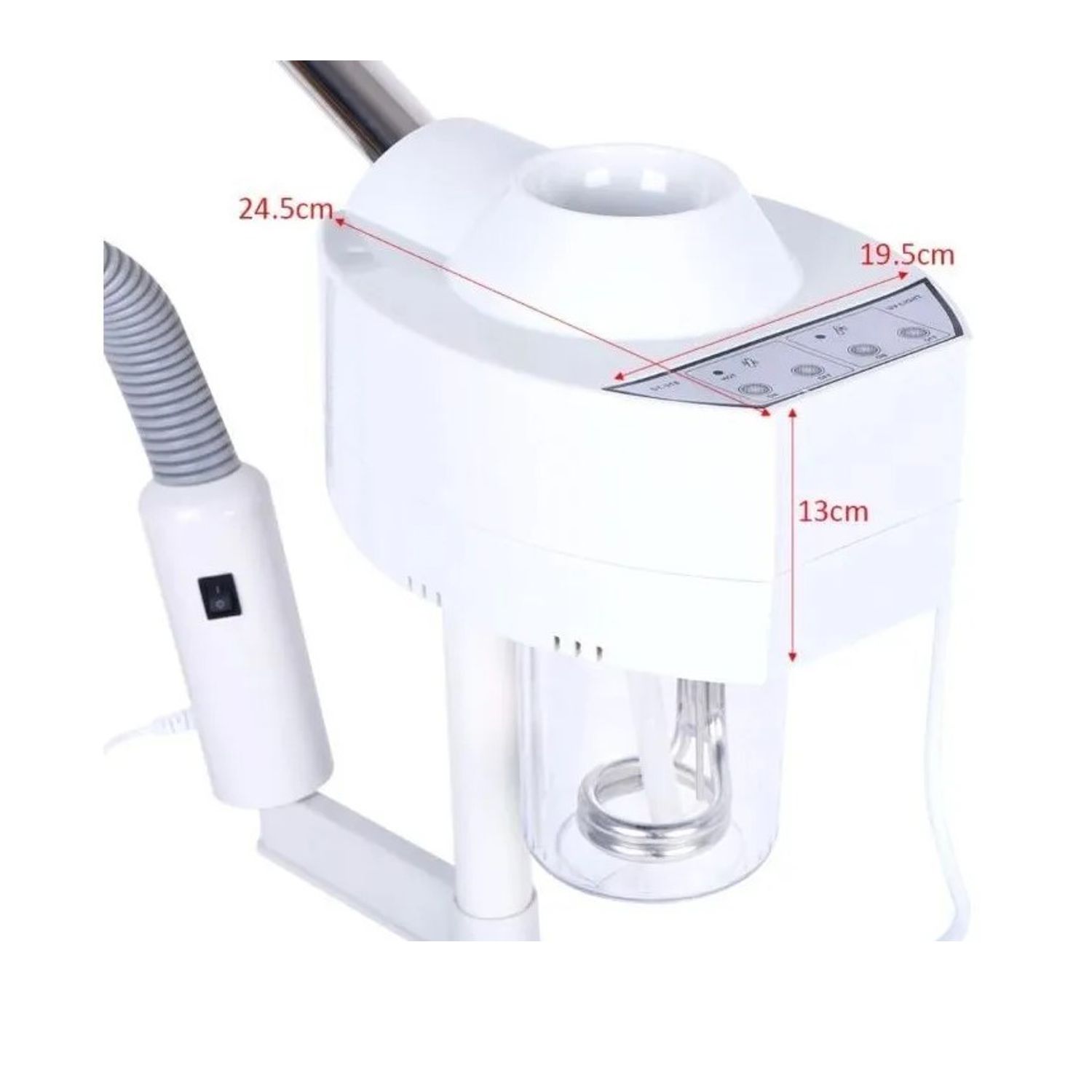 Foto 4 pulgar | Vaporizador Facial de Ozono Letmex BM3058 color Blanco con Lupa y Luz Led