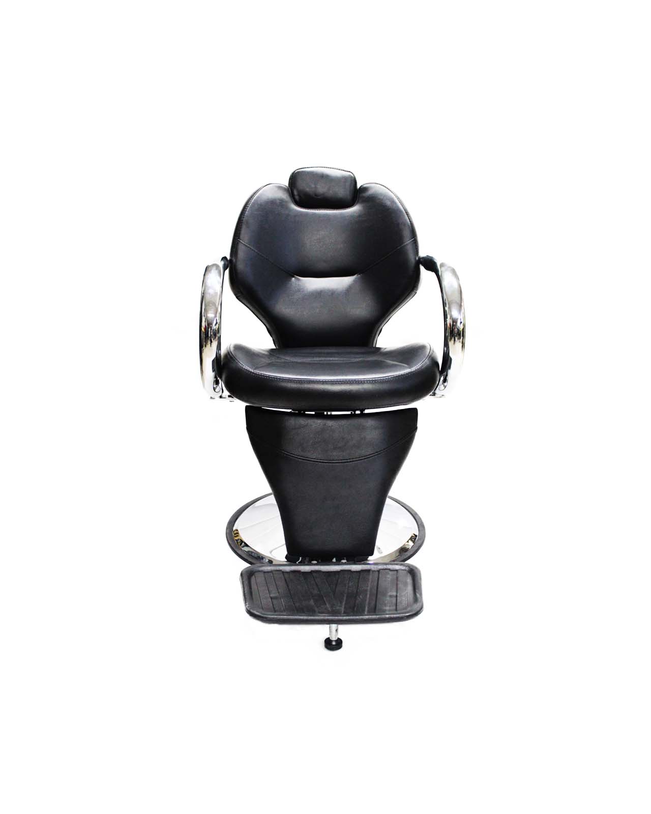 Foto 2 pulgar | Silla Barberia Vanlig Palermo color Negro Hidráulico Reclinable