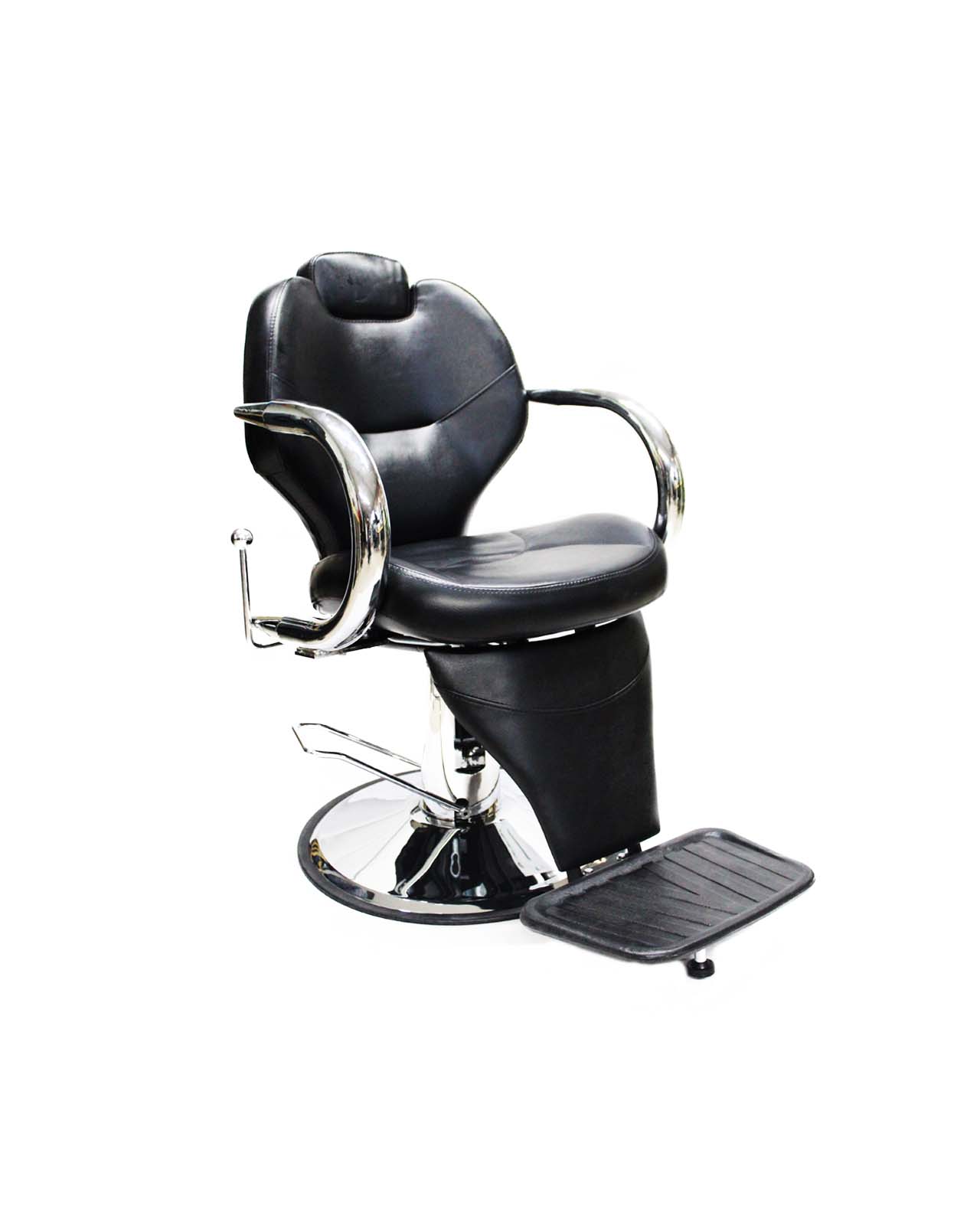 Foto 2 | Silla Barberia Vanlig Palermo color Negro Hidráulico Reclinable