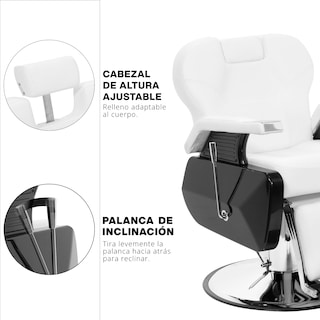 Foto 2 | Silla para Barberia Onof BC-001 color Blanco