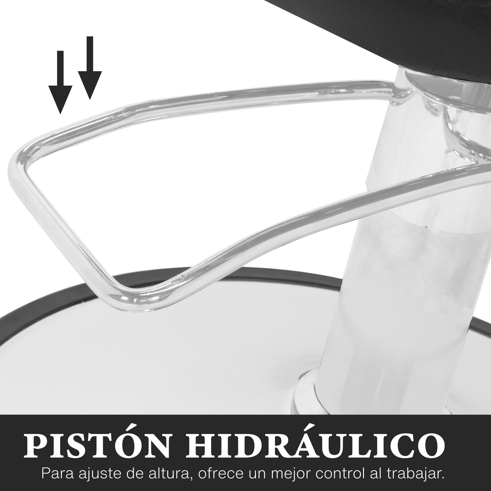 Foto 4 pulgar | Silla de Barbero Hidráulica Onof 075CUAD color Negro