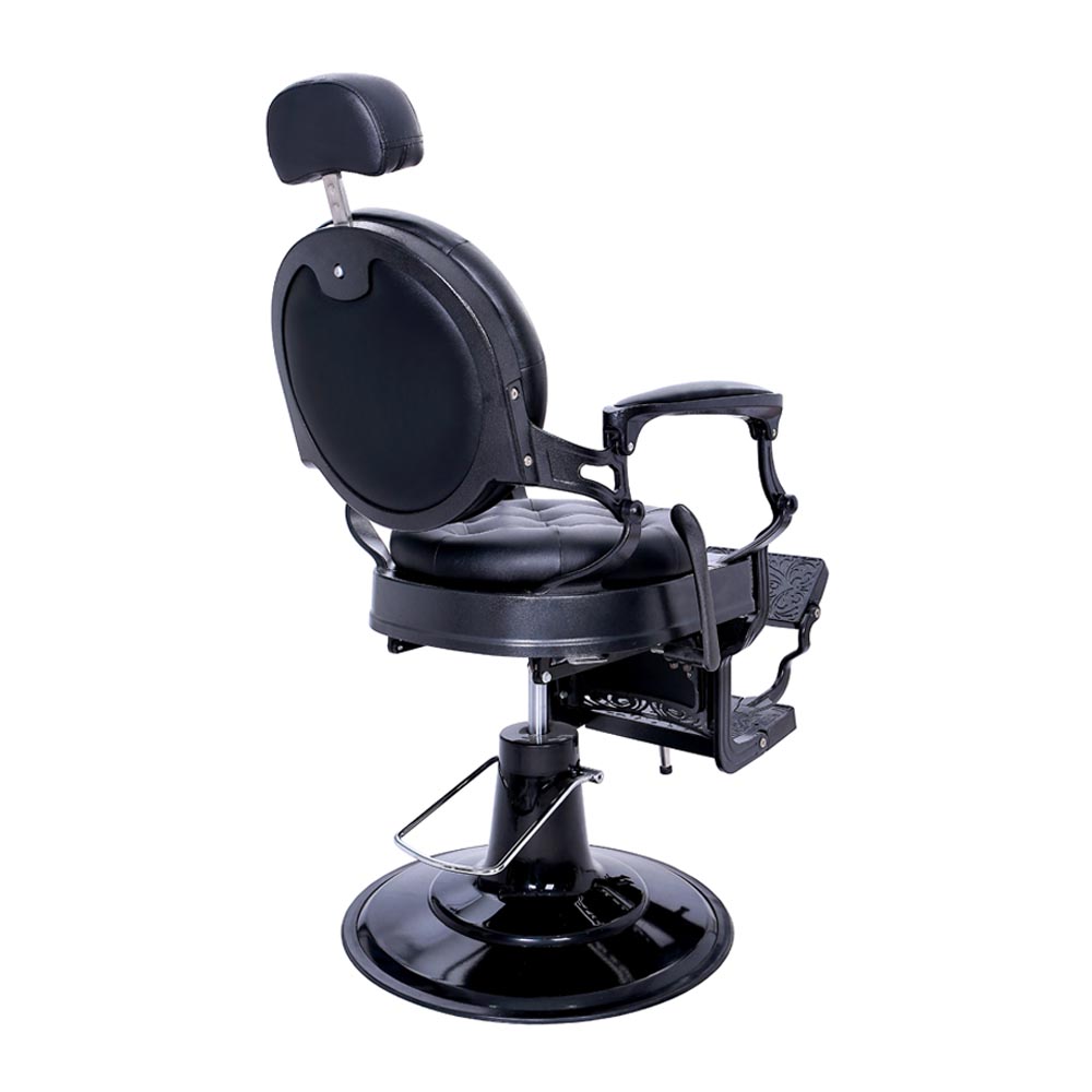 Foto 4 pulgar | Sillón Vintage de Barbería Vanlig Bergamo Hongzi color Negro
