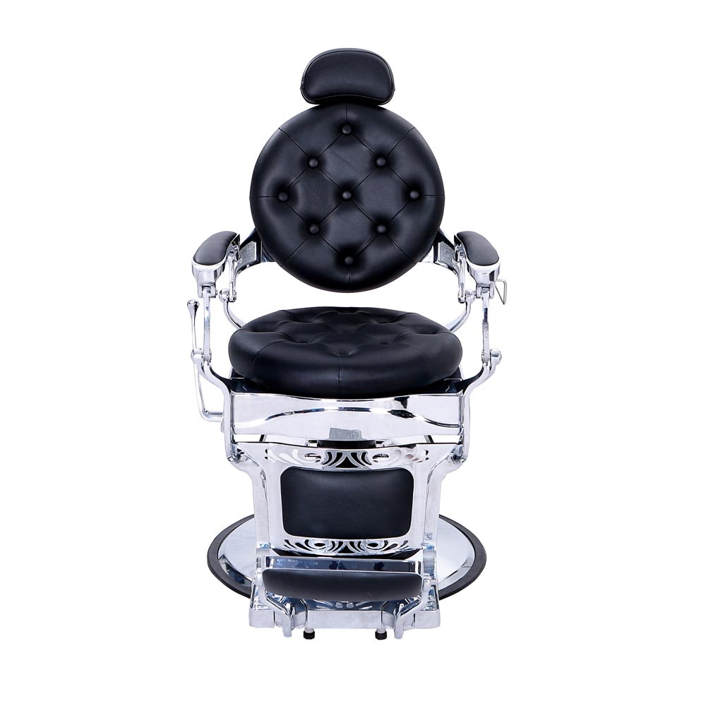 Sillón Clásico Barbería Estética Vintage Plata Bergamo Hongzi $15,829