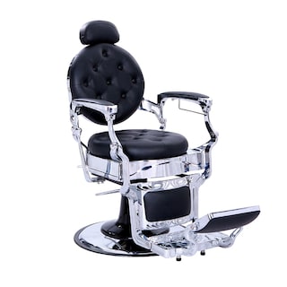 Foto 3 | Sillón Clásico Barbería Estética Vintage Plata Bergamo Hongzi