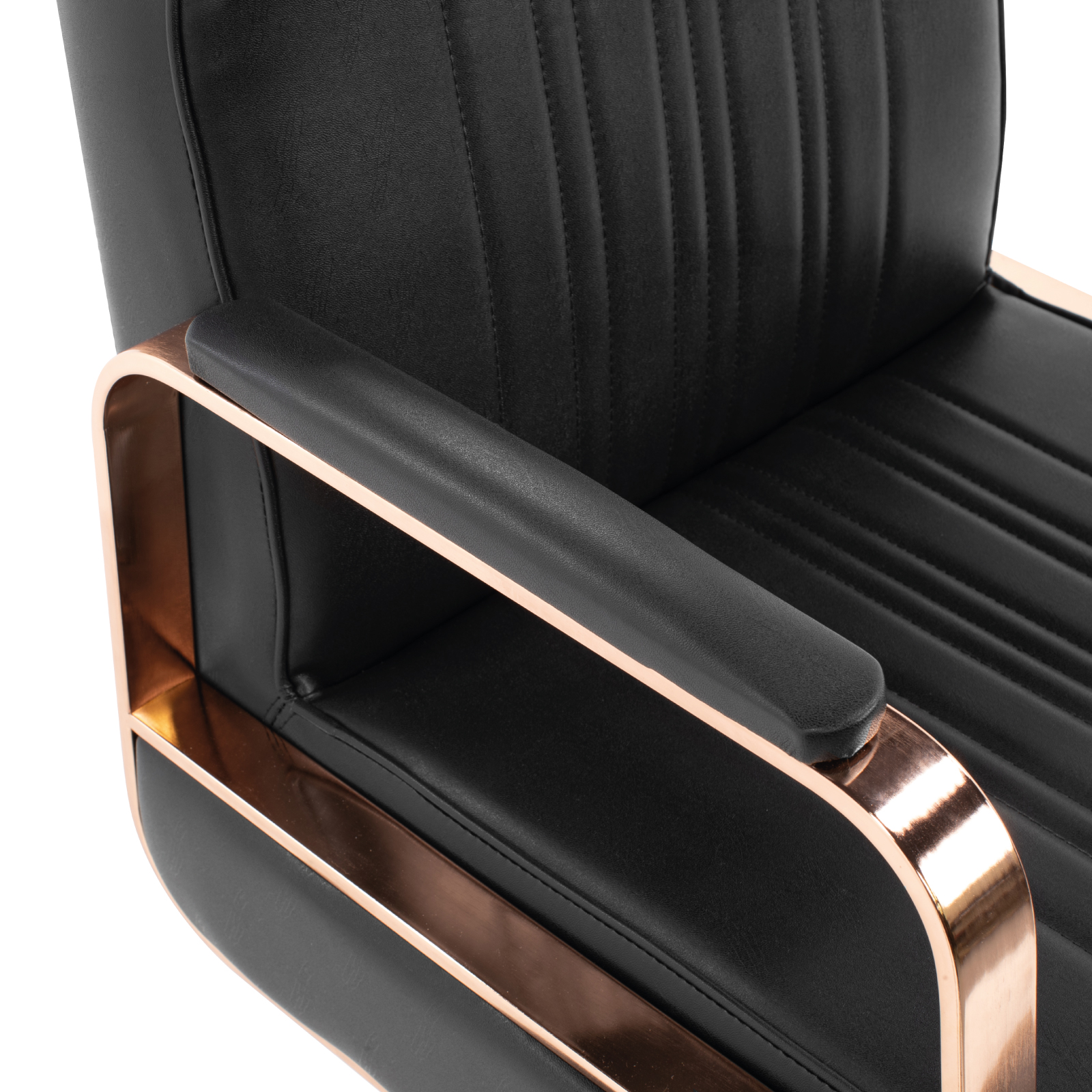 Foto 8 pulgar | Silla para Barberia Onof Madrid C/ Asiento Giratorio a 360° y Altura Ajustable color Cobre