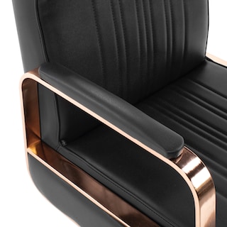 Foto 7 | Silla para Barberia Onof Madrid C/ Asiento Giratorio a 360° y Altura Ajustable color Cobre