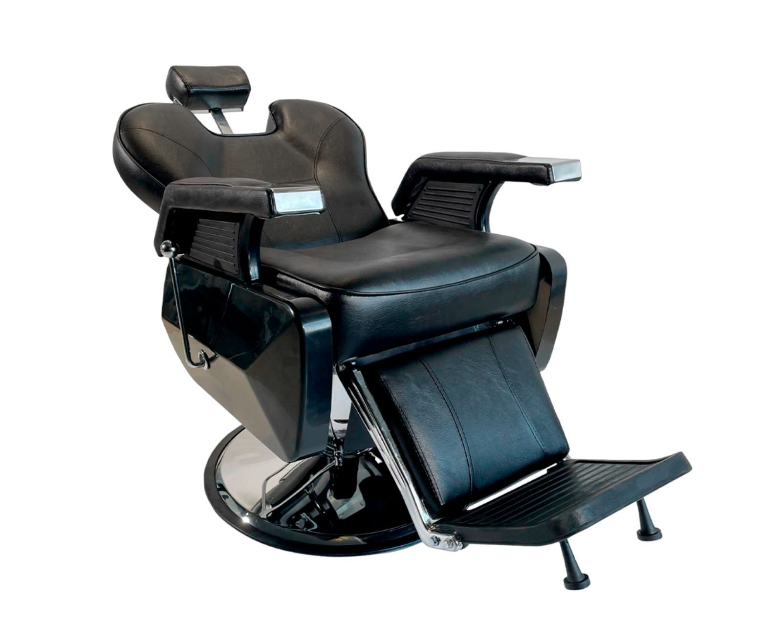 Foto 3 pulgar | Silla de Barbero Bluelander Cuero Sintético Reforzado con Ajuste de Altura