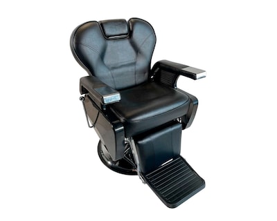 Foto 3 | Silla de Barbero Bluelander Cuero Sintético Reforzado con Ajuste de Altura