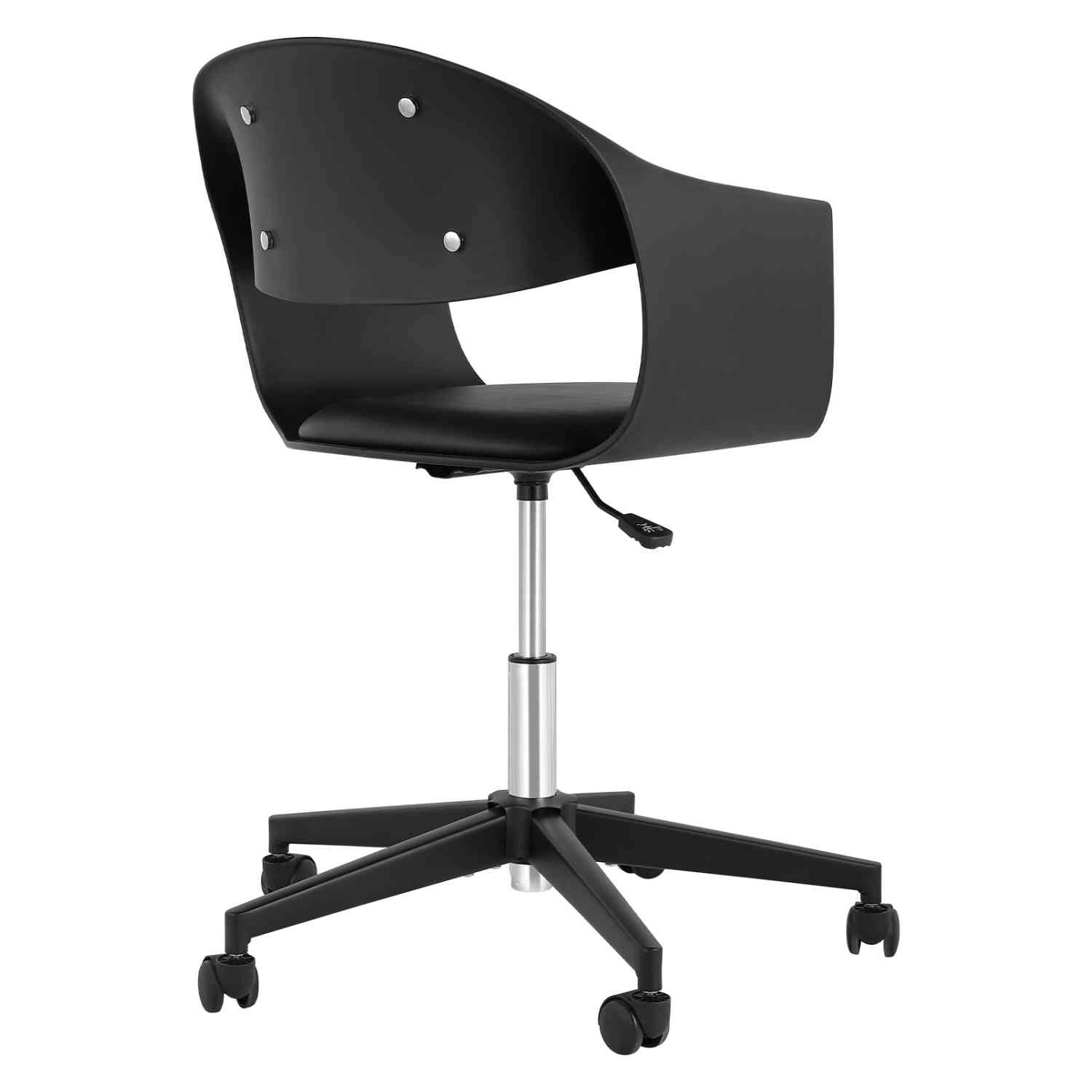 Foto 7 pulgar | Silla Giratoria para Estética 5 Llantas Negra