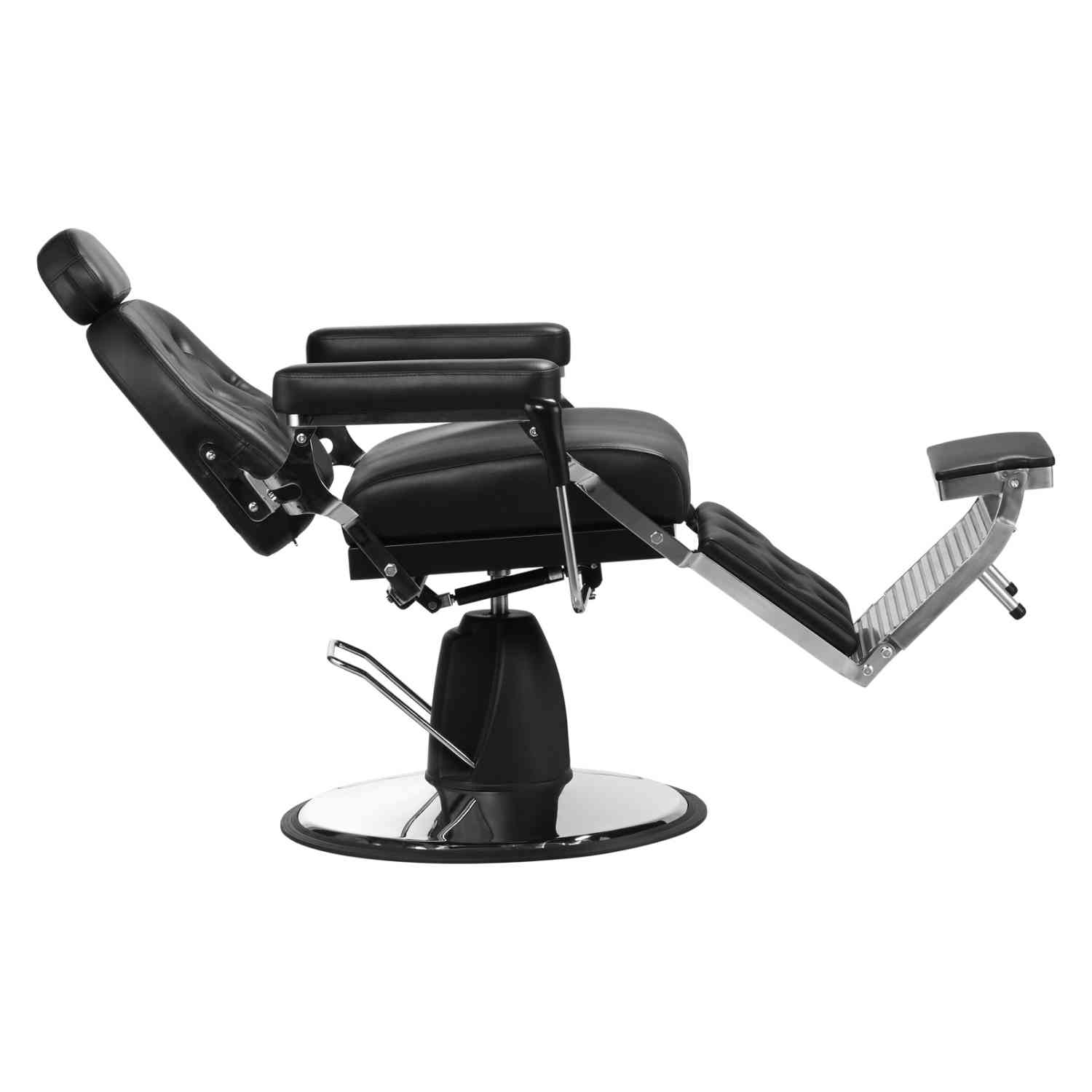 Foto 5 pulgar | Sillón Neumática para Barberia Respaldo Ajustable Negro
