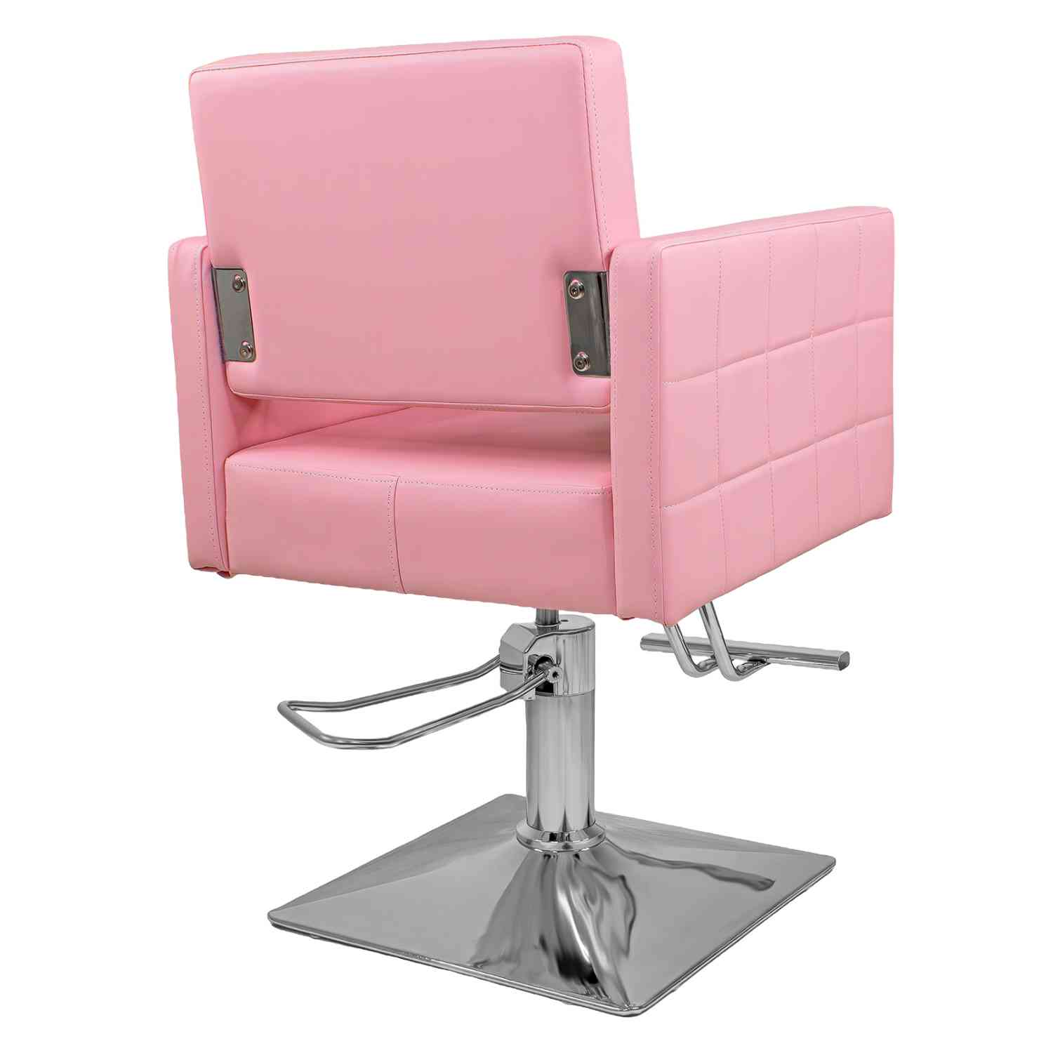 Foto 2 pulgar | Silla de Barbero Nanofort color Rosa Ajustable
