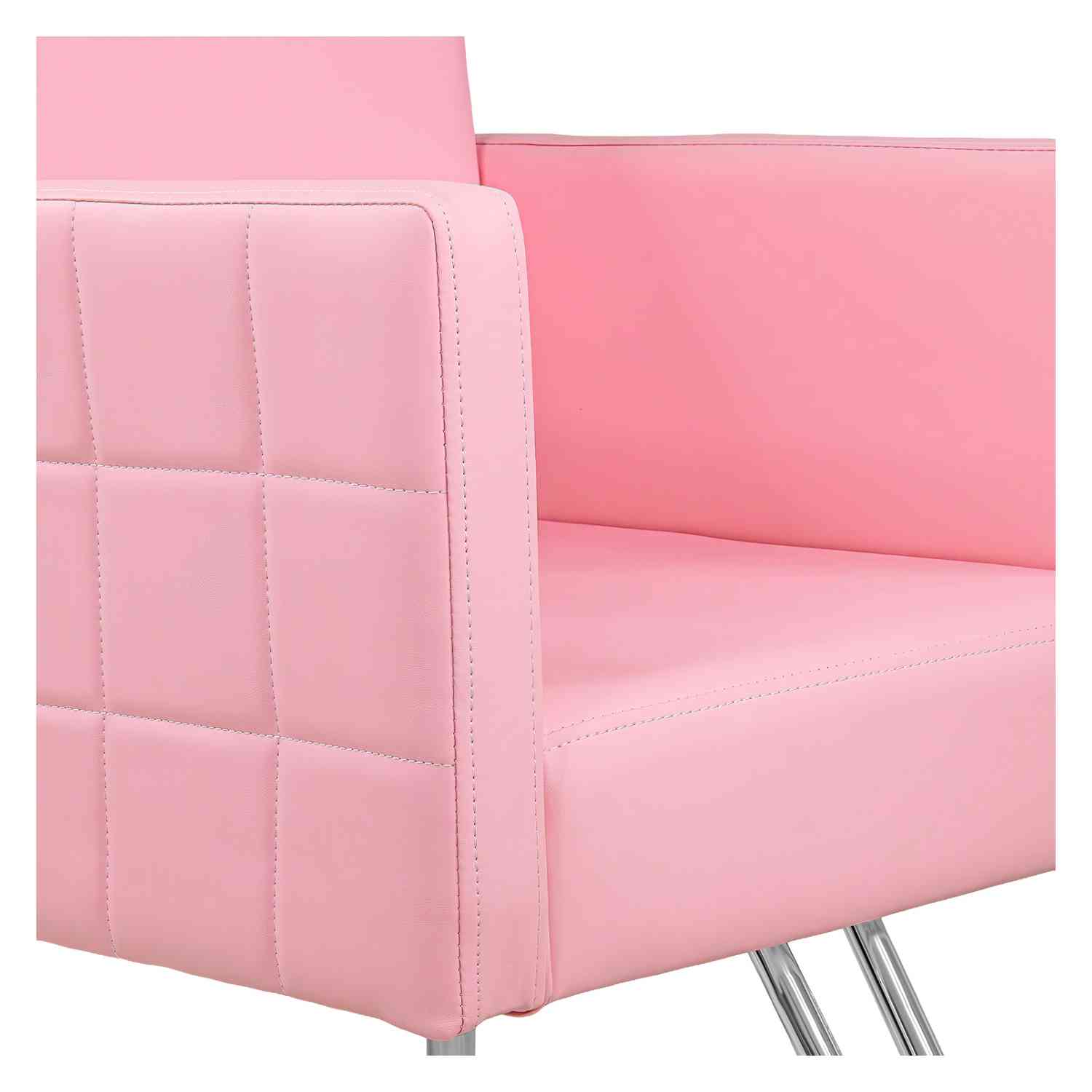 Foto 3 pulgar | Silla de Barbero Nanofort color Rosa Ajustable