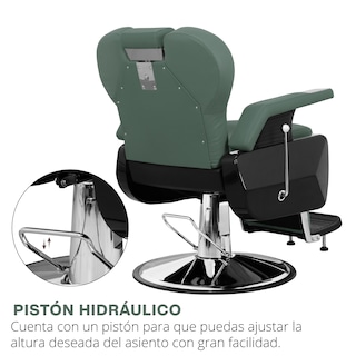 Foto 3 | Sillón De Barbero Onof Sbg-01 Color Verde Olivo