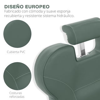 Foto 4 | Sillón De Barbero Onof Sbg-01 Color Verde Olivo