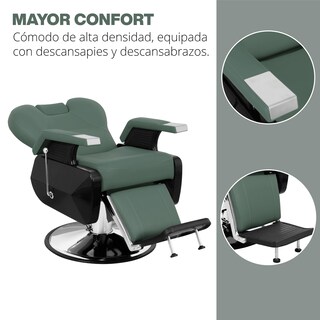 Foto 5 | Sillón De Barbero Onof Sbg-01 Color Verde Olivo