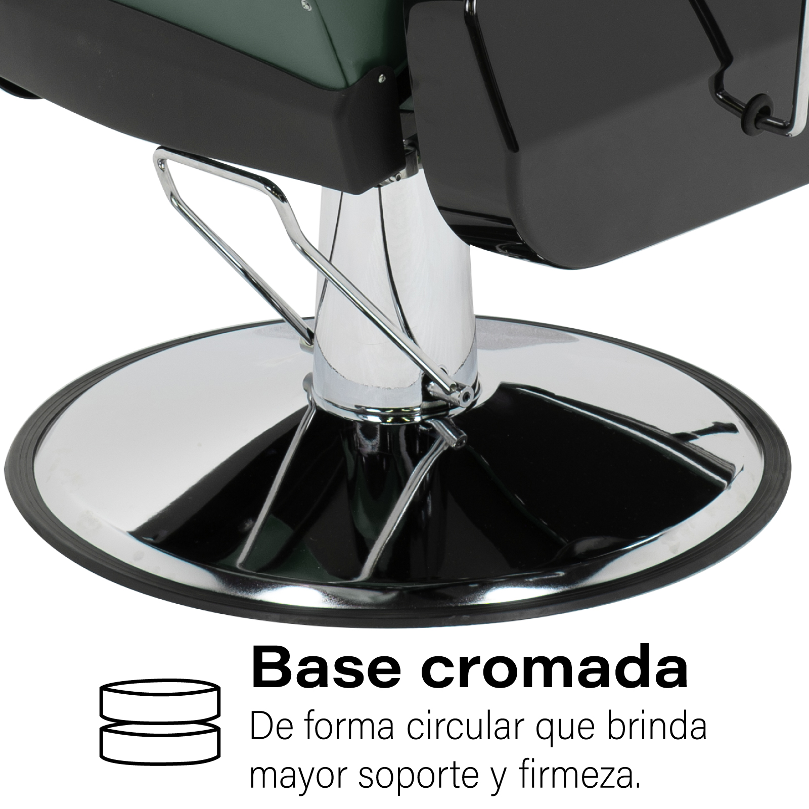 Foto 8 pulgar | Sillón De Barbero Onof Sbg-01 Color Verde Olivo